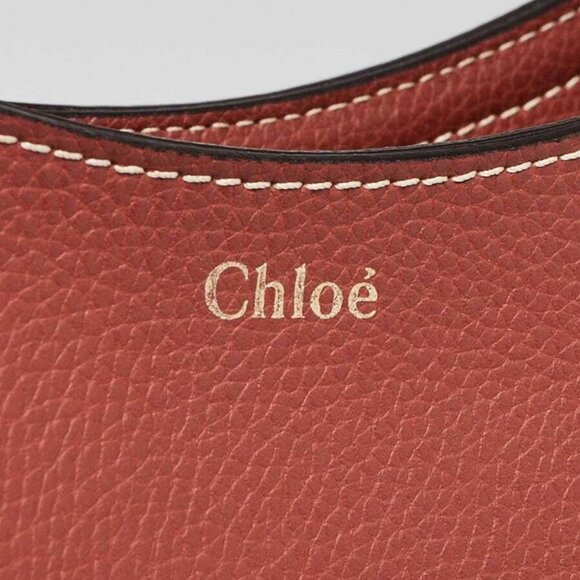 Chloe Sepia Brown Grained Leather Medium Darryl Hobo Bag - Picture 6 of 12